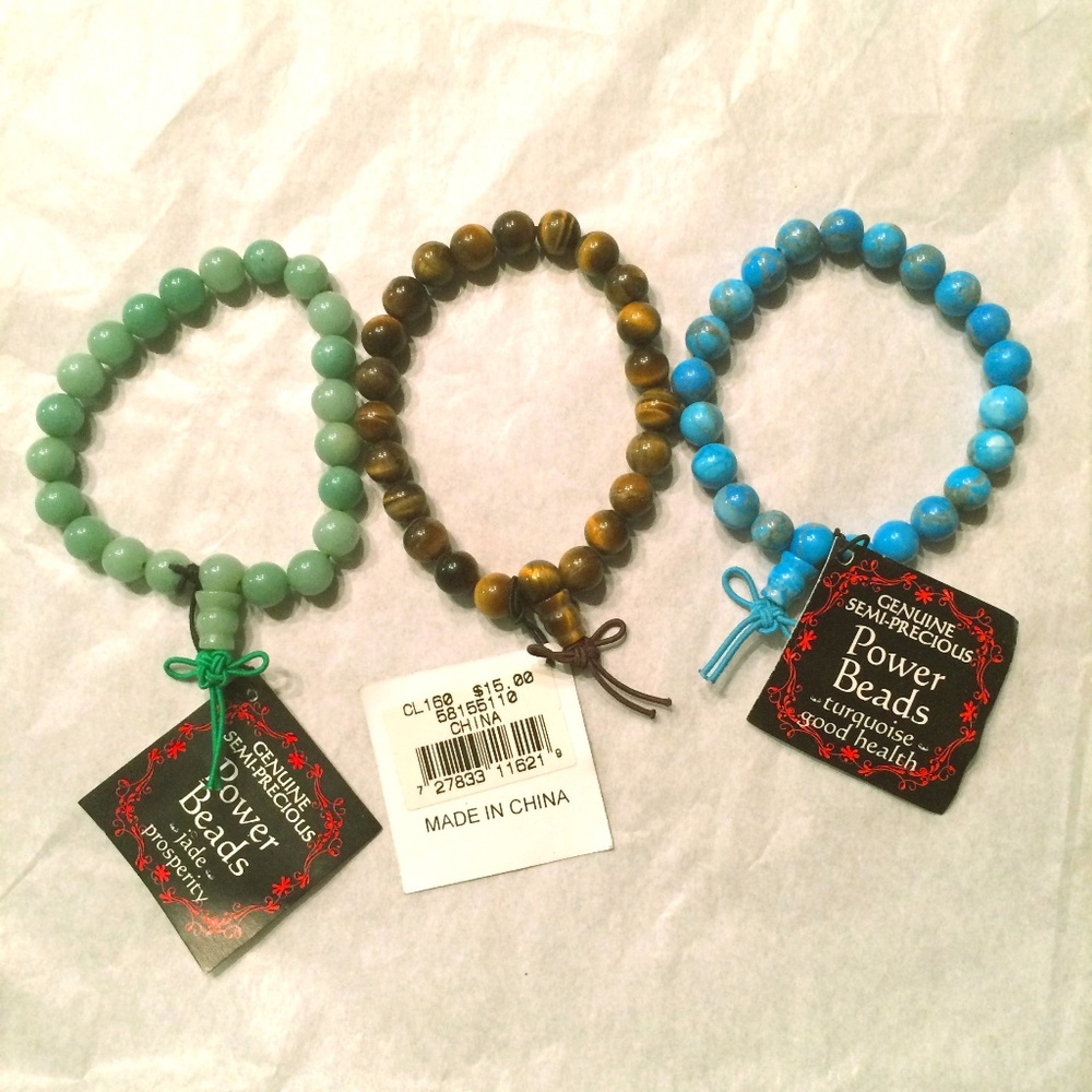 3 Precious Gemstones Power Healing Bracelet